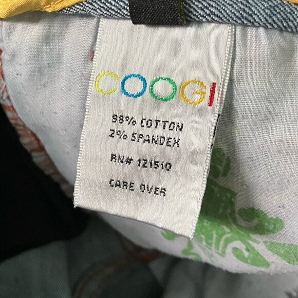 Y2K Coogi Jeans Juniors 11/12 Embroidered Funky Bootcut 2000s Low Rise - Picture 4 of 11